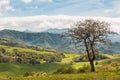 Beautiful Italian Countryside Landscape over Rolling Hills and B Royalty Free Stock Photo