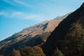 Beautiful italian landscape with hills and mountains on a sunny day Marche, Italy Royalty Free Stock Photo