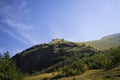 Beautiful italian landscape with hills and mountains on a sunny day Marche, Italy Royalty Free Stock Photo