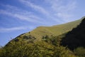 Beautiful italian landscape with hills and mountains on a sunny day Marche, Italy Royalty Free Stock Photo