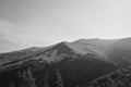 Beautiful italian landscape with hills and mountains on a sunny day Marche, Italy Royalty Free Stock Photo