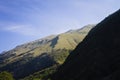 Beautiful italian landscape with hills and mountains on a sunny day Marche, Italy Royalty Free Stock Photo