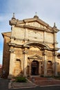 Beautiful Italian street of  small old provincial town Royalty Free Stock Photo