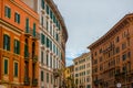 Beautiful italy houses in the ancient city of rome beautiful colors and structures
