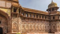 The beautiful Jahangiri Mahal Palace in the Red Fort Royalty Free Stock Photo