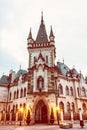 Jakab`s palace in Kosice city, Slovakia, old filter