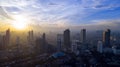 Beautiful Jakarta skyline at morning time