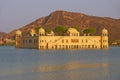 Beautiful Jal Mahal in the middle of Man Sagar Lake in Jaipur city, capital of Rajasthan, India