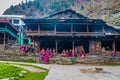 Beautiful Jamlu Devta Temple and people in Pini, India Royalty Free Stock Photo
