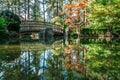 The beautiful Japanese Garden at Manito Park in Spokane, Washingon Royalty Free Stock Photo