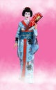 Japanese Geisha Woman Wallpaper Background