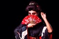 Beautiful Japanese girl in kimono Royalty Free Stock Photo