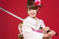 Japanese kimono woman Royalty Free Stock Photo