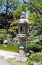 Beautiful Japanese lantern in Japanese tea garden, San Francisco Royalty Free Stock Photo