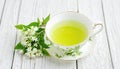 Beautiful jasmine green tea with copy space Royalty Free Stock Photo