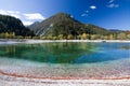 Beautiful Jasna lake at Kranjska Gora in Slovenia Royalty Free Stock Photo