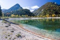 Beautiful Jasna lake at Kranjska Gora in Slovenia Royalty Free Stock Photo