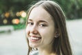 Joyful girl smiling. Royalty Free Stock Photo