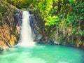 Beautiful Kaeng Nyui Waterfalls. Laos landscape.