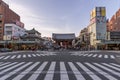 The beautiful Kaminarimon gate in the Asakusa district of Tokyo, Japan