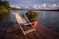 Beautiful Kampot river of Cambodia in Southeast Asia Royalty Free Stock Photo