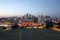 Kansas city skyline night view Missouri state USA