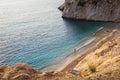 Beautiful Kaputas beach on mediterranean sea, Turkey Royalty Free Stock Photo