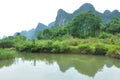 Beautiful karst rural scenery at Guilin, China Royalty Free Stock Photo