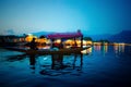 Beautiful Kashmir India vacation shikara house boat Royalty Free Stock Photo