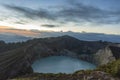 Beautiful kelimutu at dawn Royalty Free Stock Photo