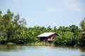 Khlong Preng canal in country Chachoengsao Thailand