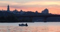 Beautiful Kiev skyline at sunset, Ukraine