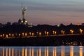 Beautiful Kiev skyline at sunset, Ukraine