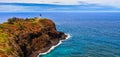 Beautiful Kilauea Lighthouse Panorama Royalty Free Stock Photo