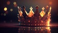 Beautiful king crown. Generative Ai
