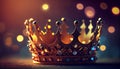 Beautiful king crown. Generative Ai