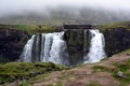Beautiful Kirkjufell Waterfall in Iceland in Summer