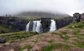 Beautiful Kirkjufell Waterfall in Iceland in Summer