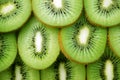 Beautiful kiwi fruit slices background