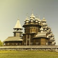 Beautiful Kizhi island on north of Russia Royalty Free Stock Photo