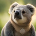 Beautiful koala bear looking to the side - ai generated image