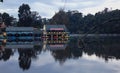 Beautiful kodaikanal boat house at early morning with reflections. Royalty Free Stock Photo