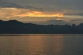 Beautiful komodo island inside of national park in indonesia