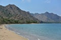 Beautiful komodo island inside of national park in indonesia