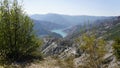 Beautiful kozjak lake in northern macedonia Royalty Free Stock Photo
