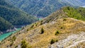 Beautiful kozjak lake in northern macedonia Royalty Free Stock Photo