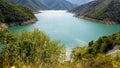 Beautiful kozjak lake in northern macedonia Royalty Free Stock Photo