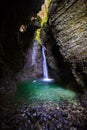 Beautiful Kozjak waterfall in Slovenia.