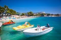 Beautiful Ksamil beach in Albania.