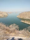 Lake of jaisamand  of udaipur Royalty Free Stock Photo